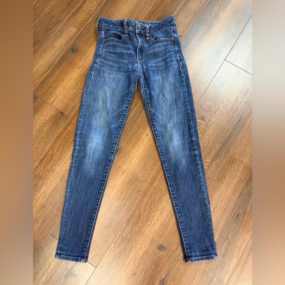 American Eagle Outfitters Dark Blue Skinny Jeans